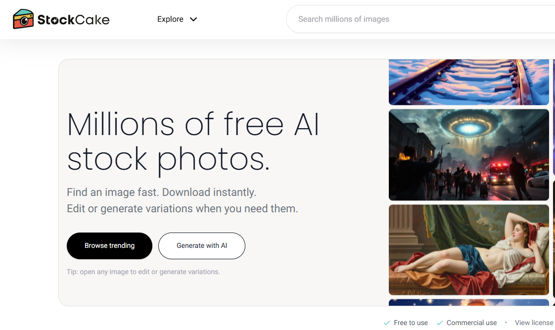 StockCake Website