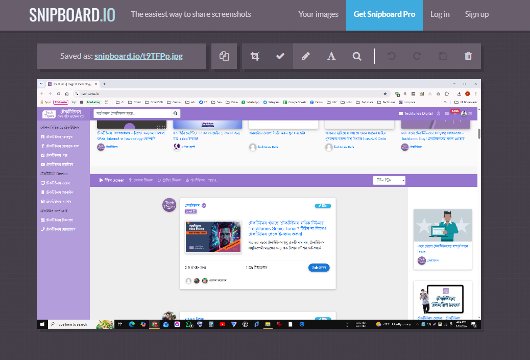 Snipboard.Io তে Paste