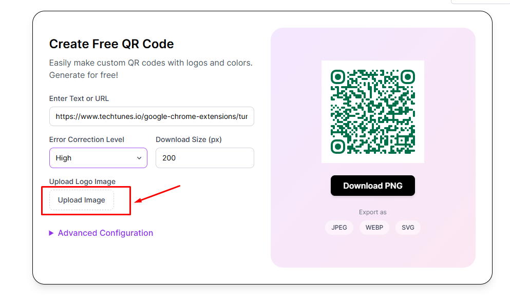 Upload Logo Image