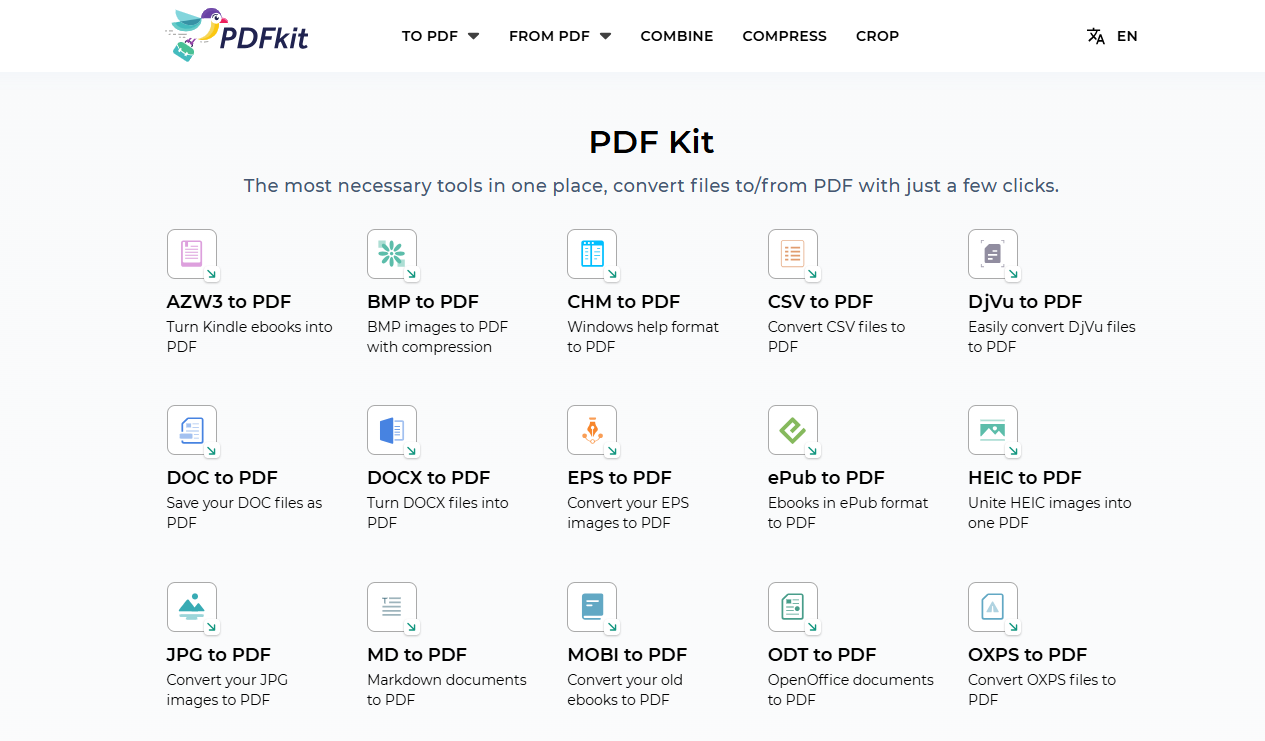 PDF Kit এর Official Website