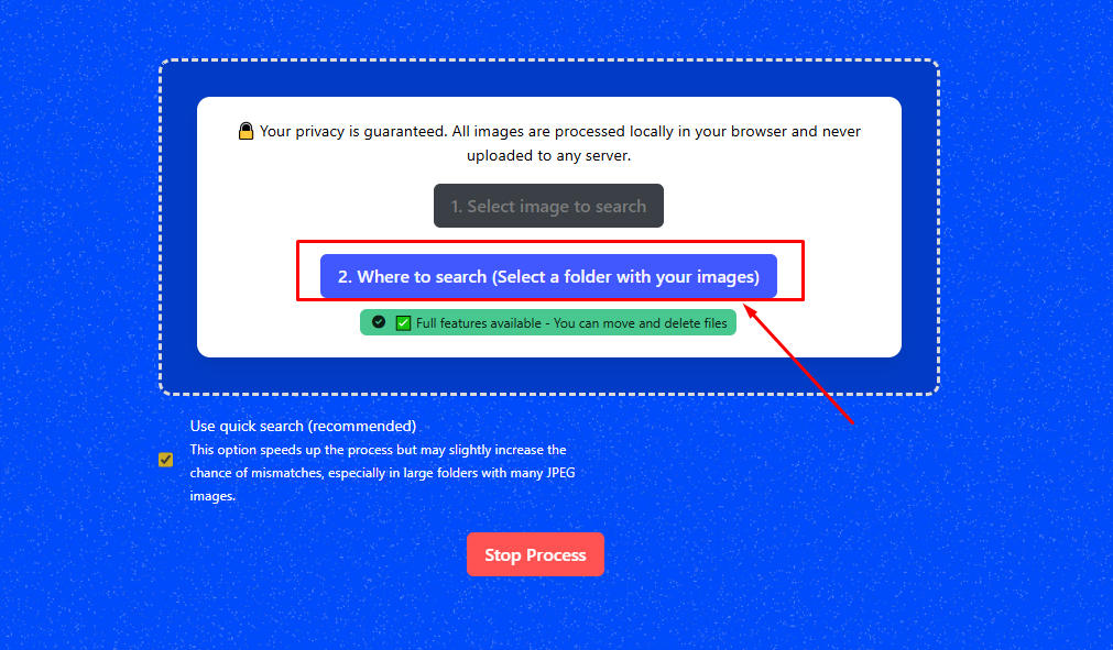 Folder টি Select