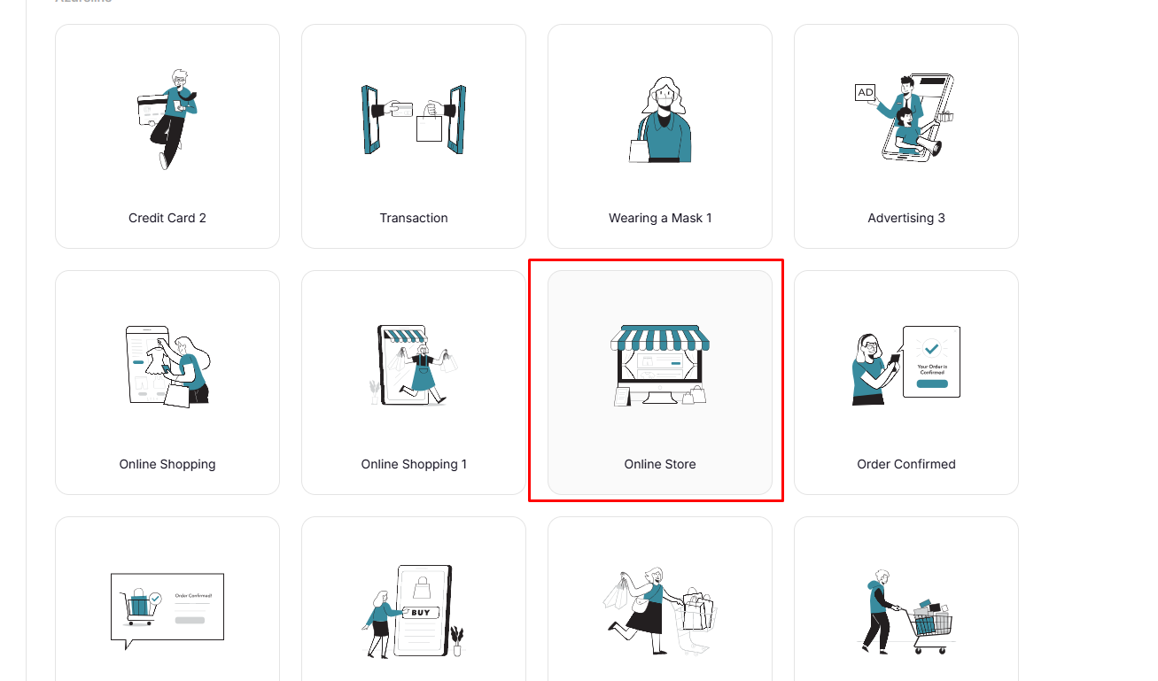 Illustration টি Selection