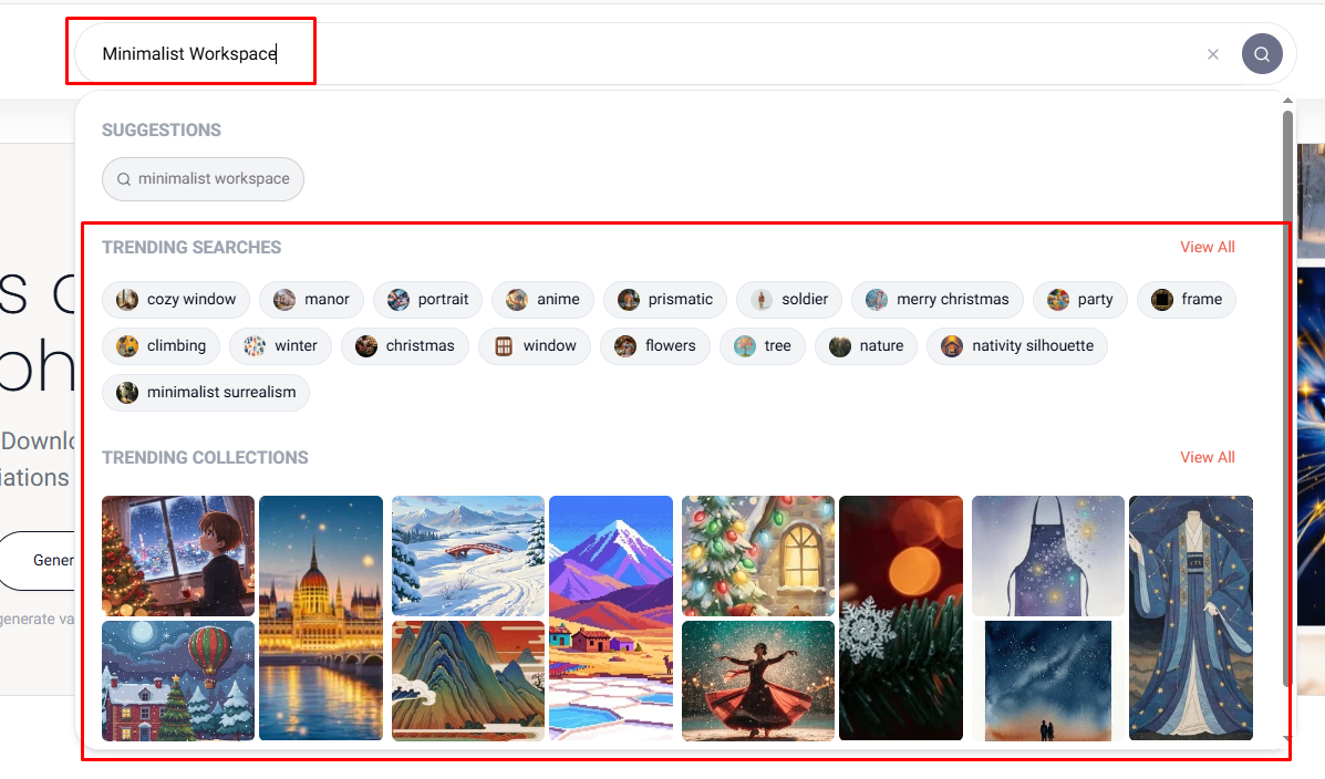 Keyword লিখে Search
