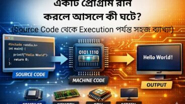 একটি প্রোগ্রাম রান করলে আসলে কী ঘটে? Source Code থেকে Execution পর্যন্ত সহজ ব্যাখ্যা