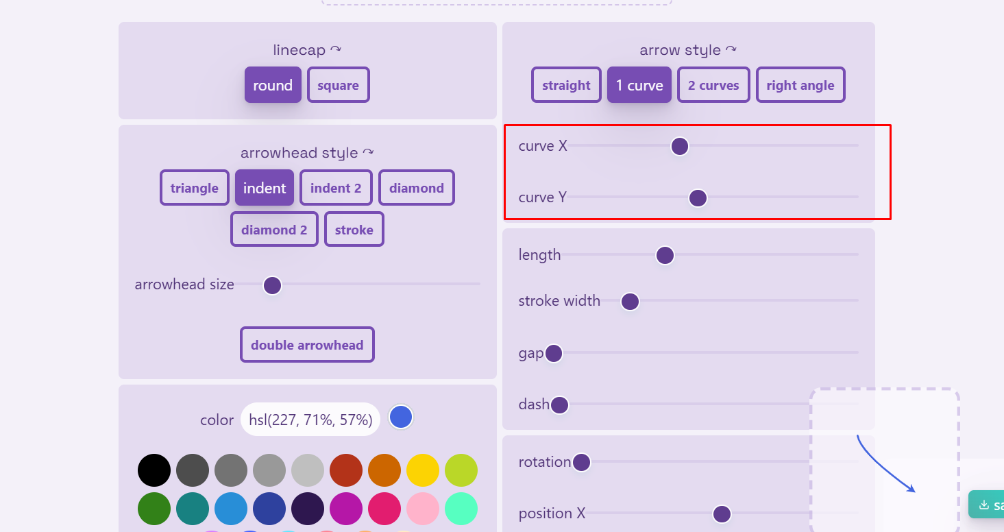 Curve Direction Control