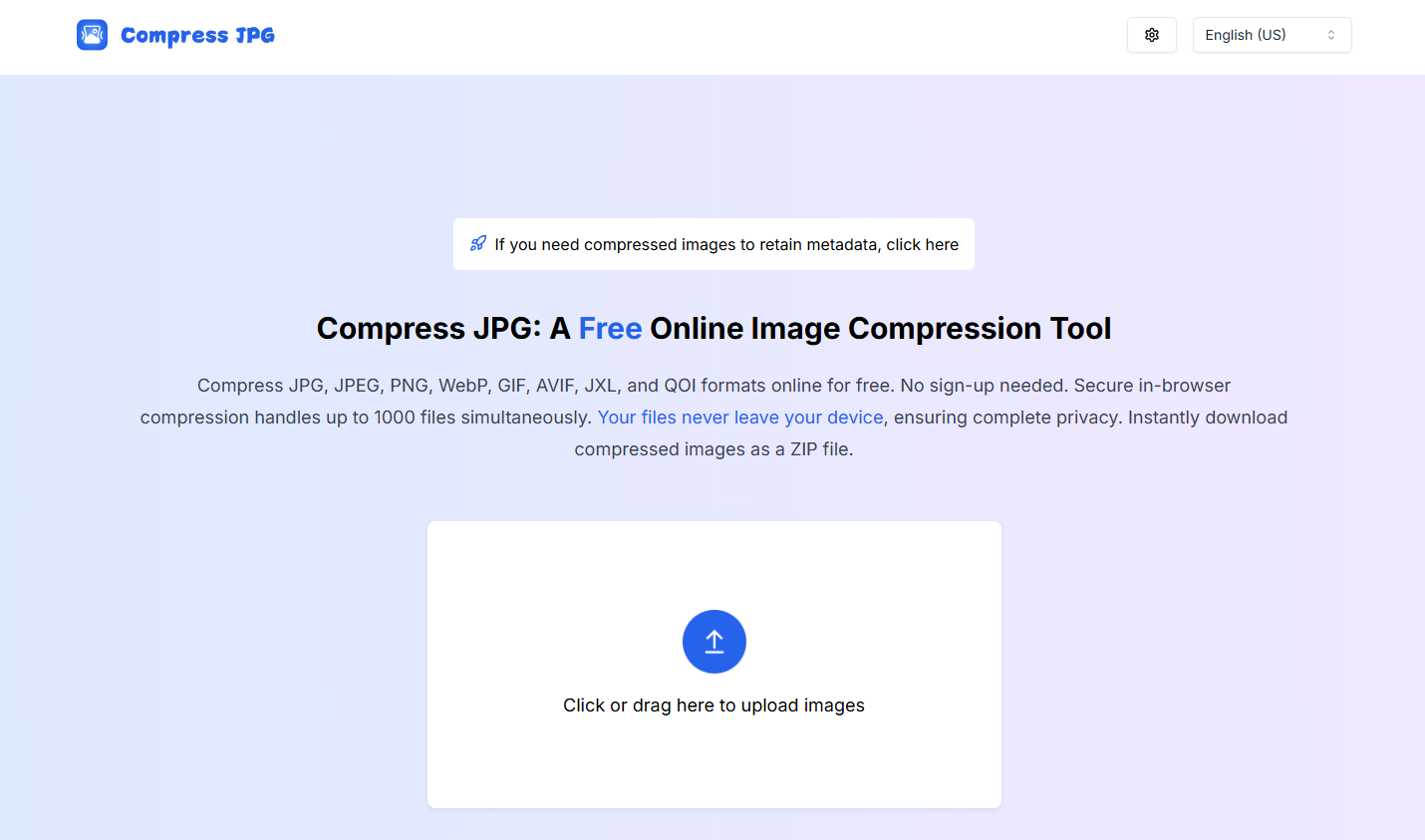 Compress JPG Website