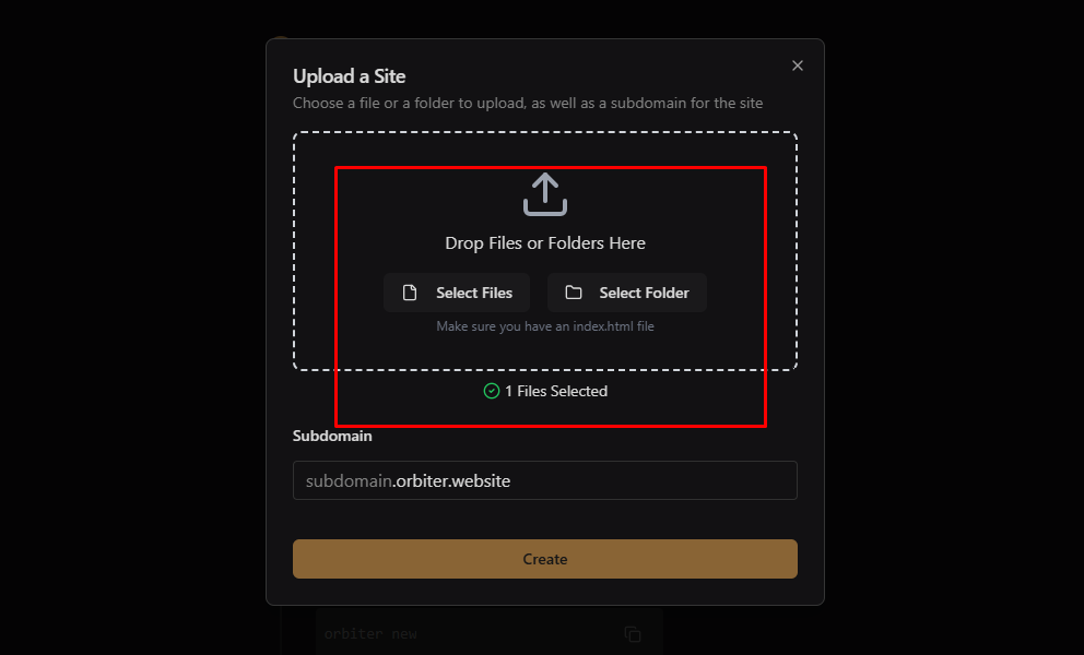 Select করা Files