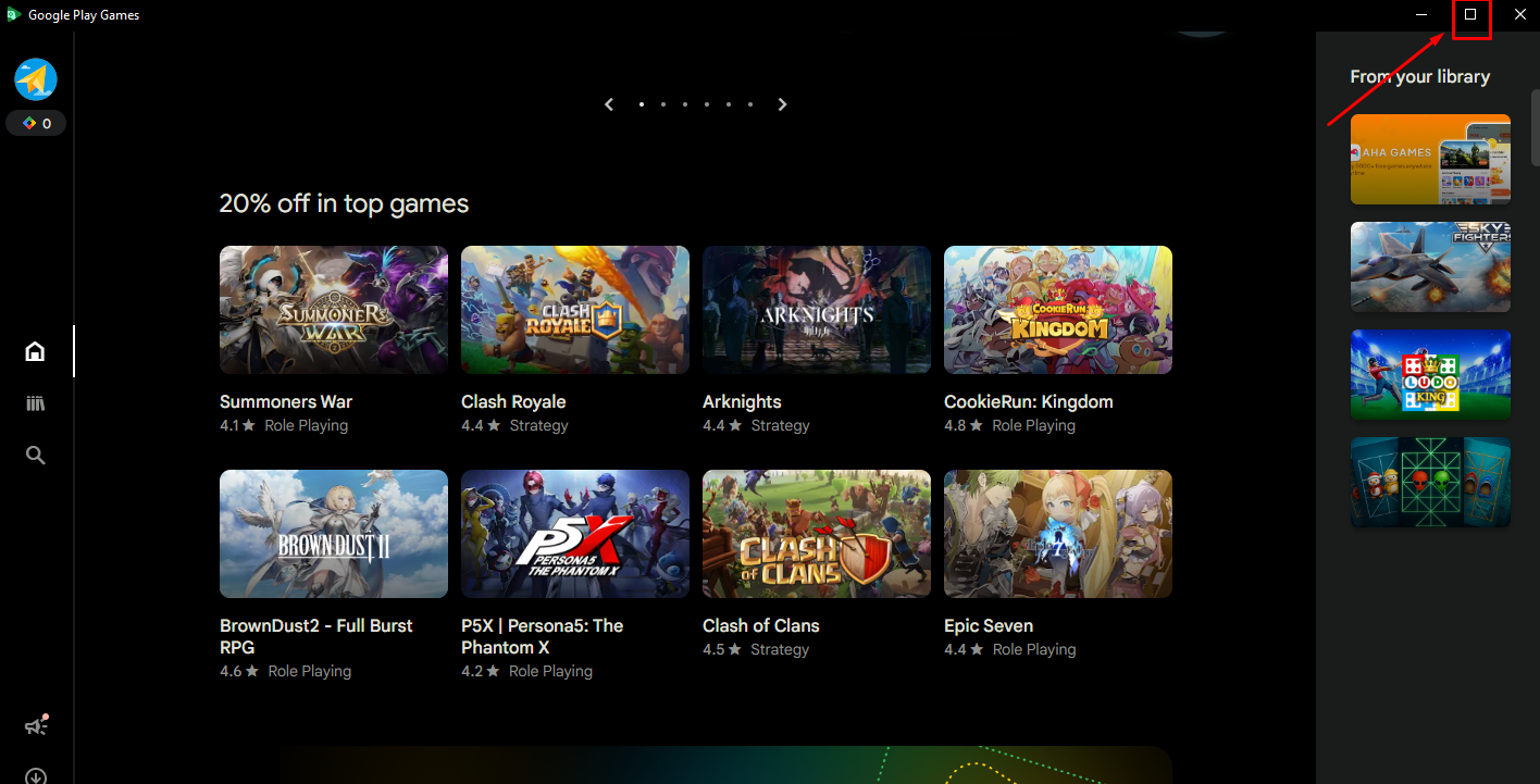 Window টি Maximize