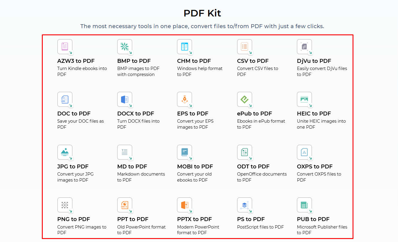 PDF Editing Feature টি Select