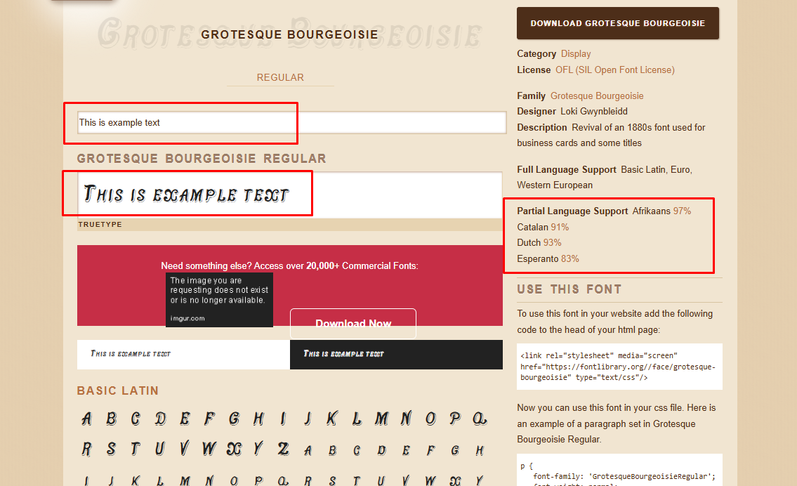 ফন্ট প্রিভিউ