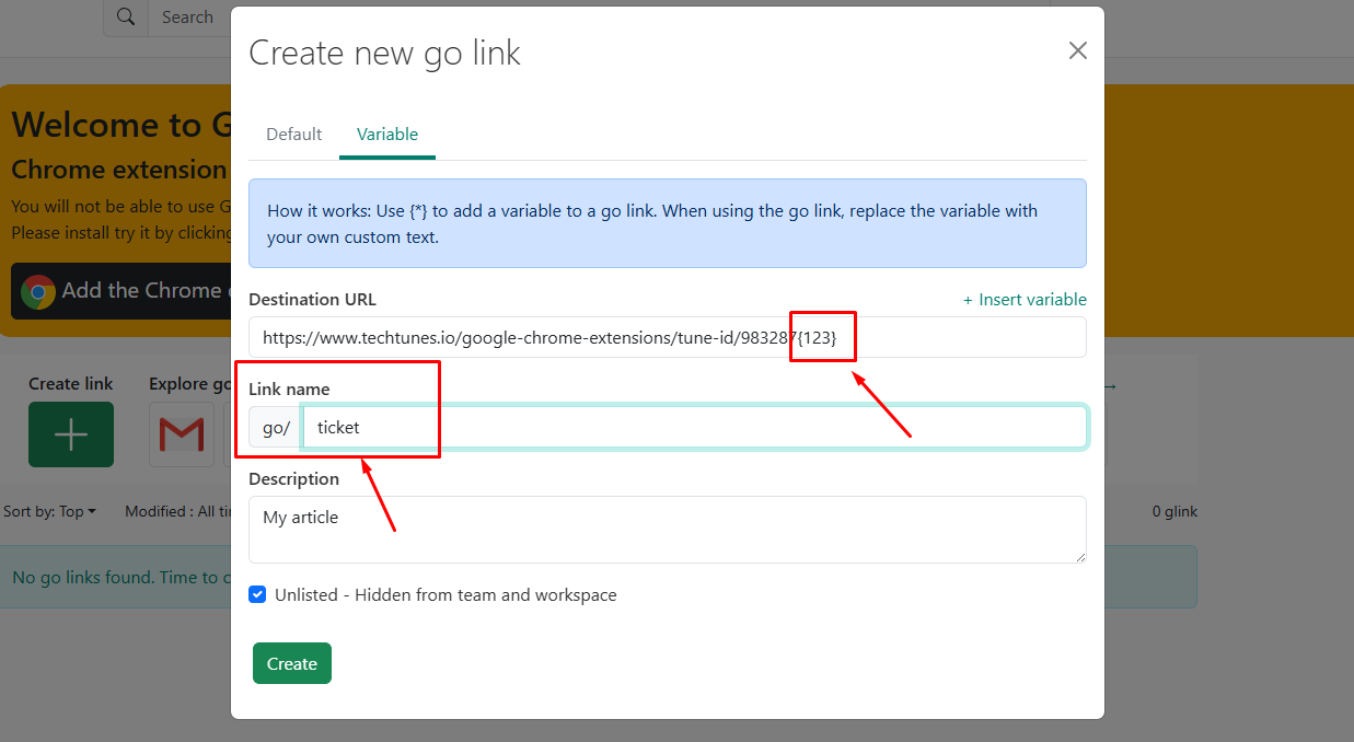 Link এ Redirect