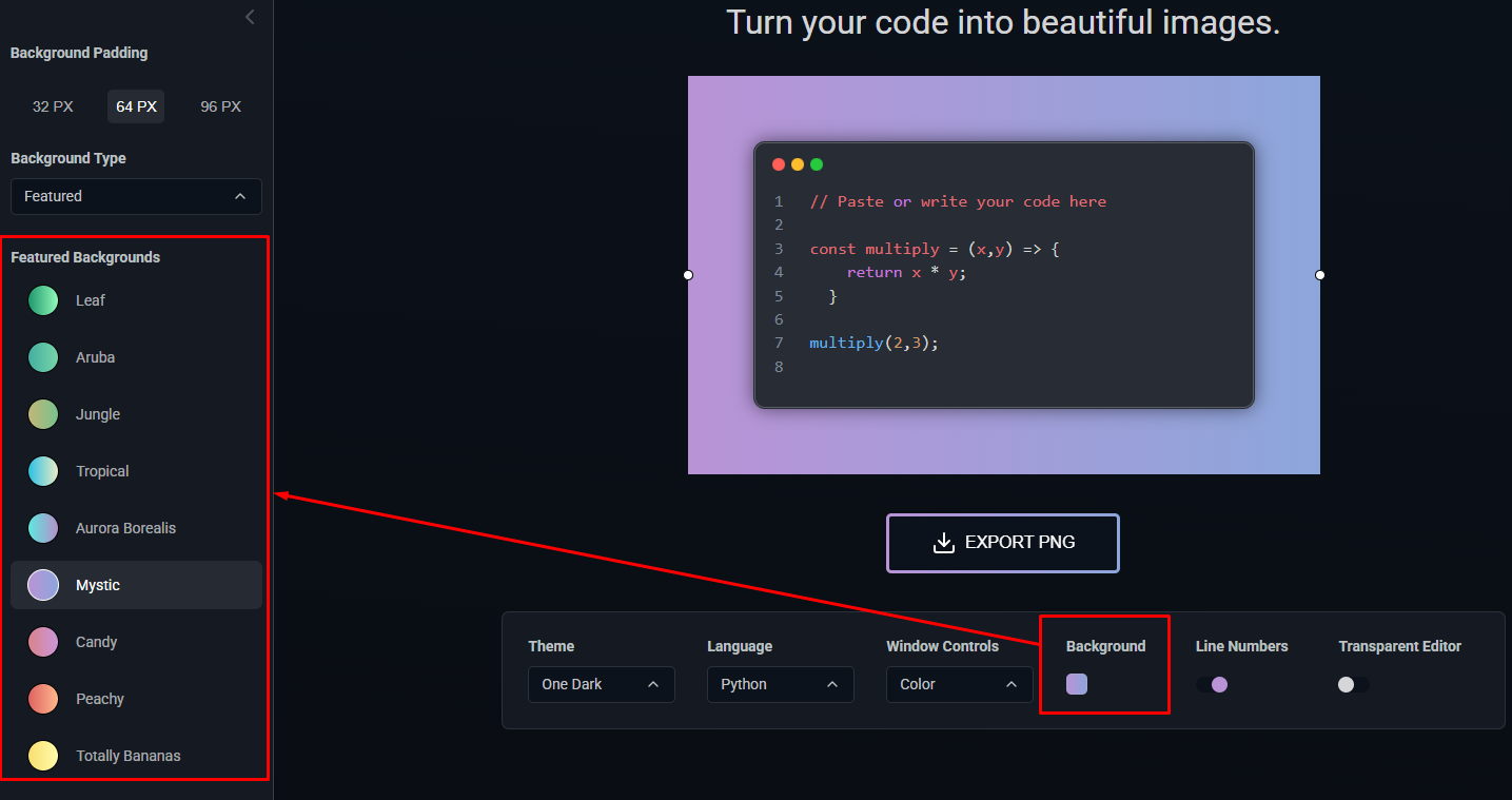 Background পরিবর্তন