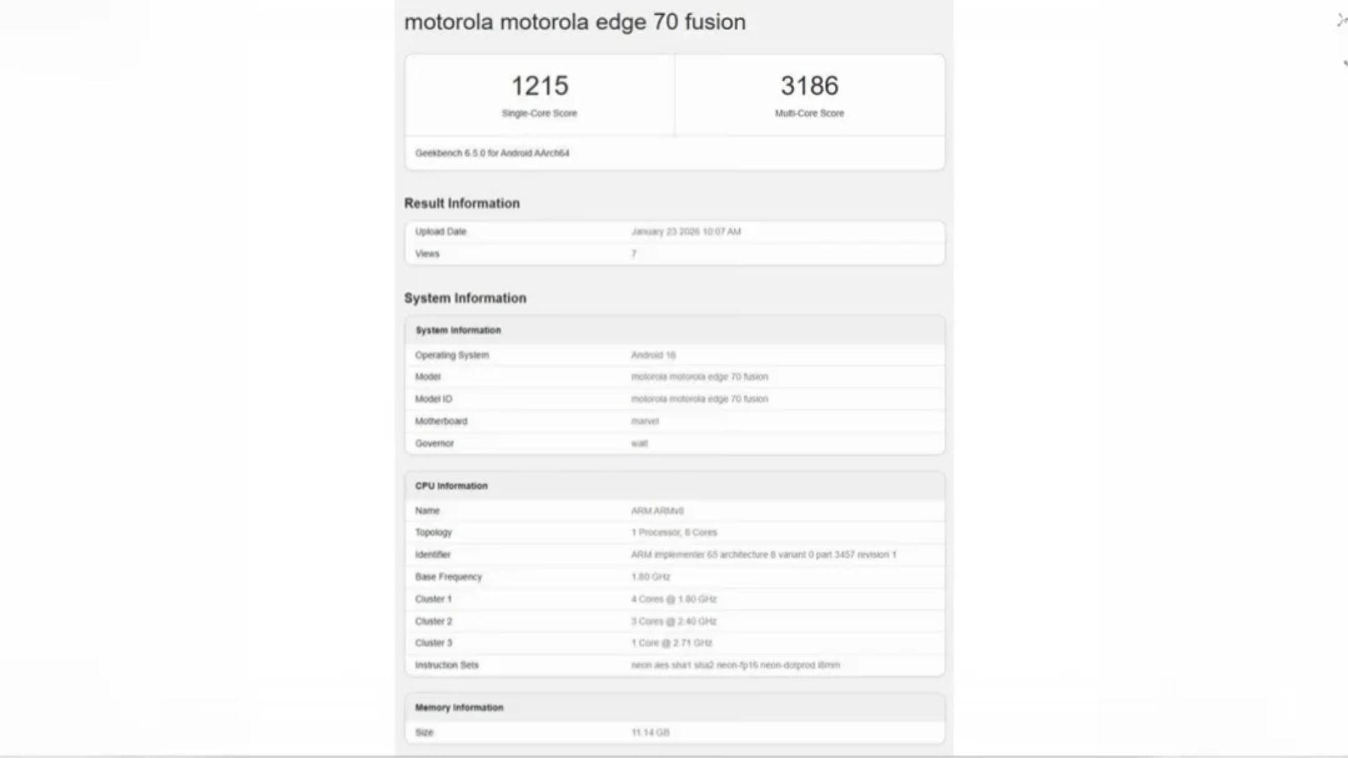 Geekbench-এর Performance Test
