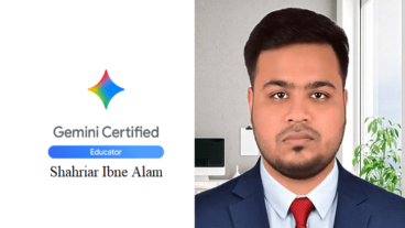 গুগল ‘জেমিনাই সার্টিফাইড এডুকেটর’ স্বীকৃতি পেলেন বাংলাদেশের শাহরিয়ার ইবনে আলম