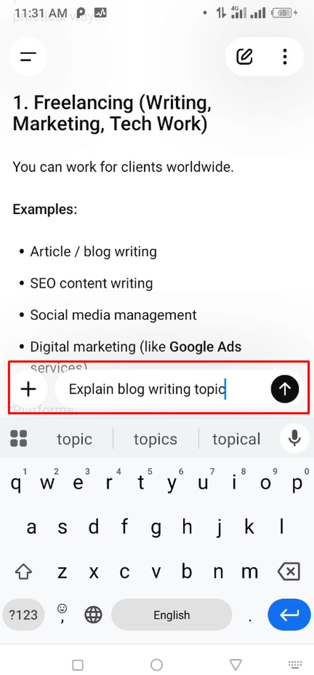 ফলো-আপ প্রশ্ন