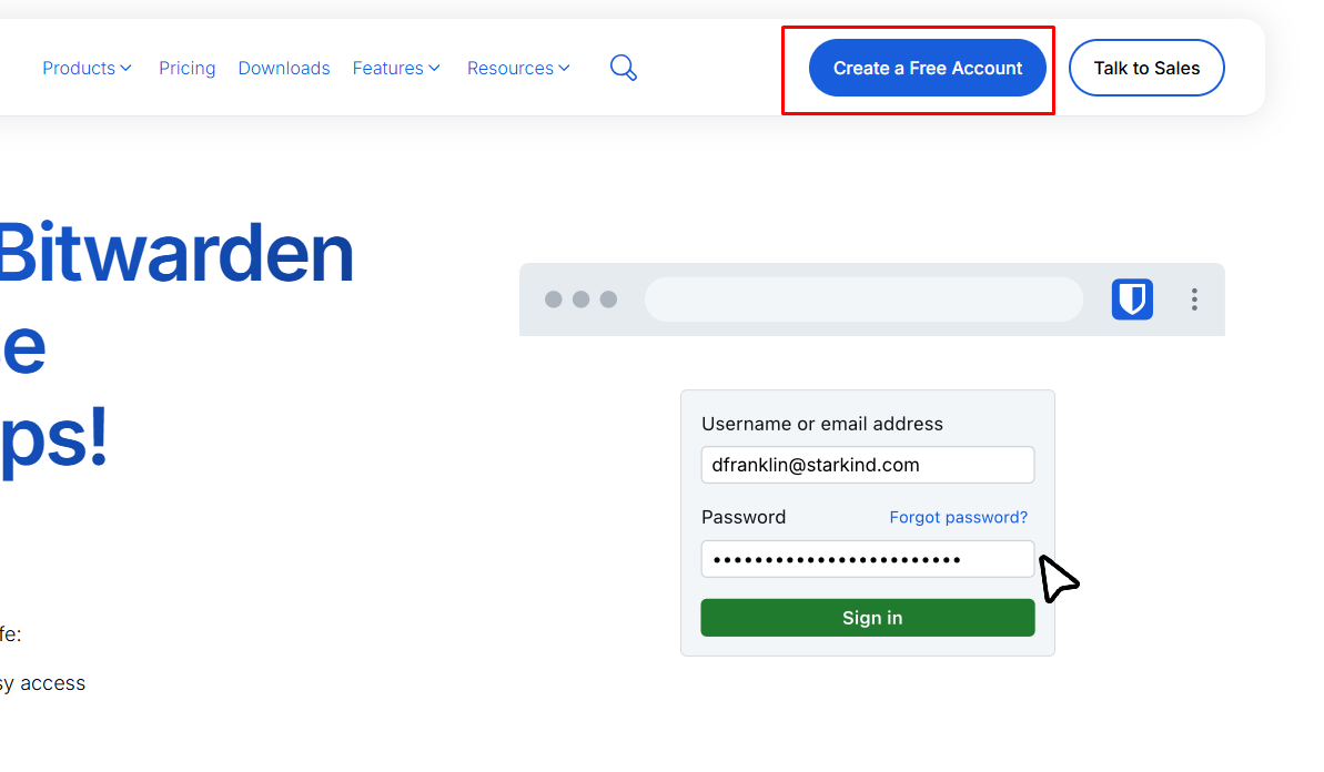 Create a Free Account