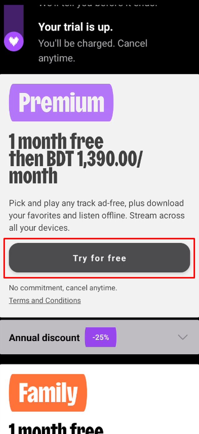 প্রিমিয়াম সাবস্ক্রিপশন