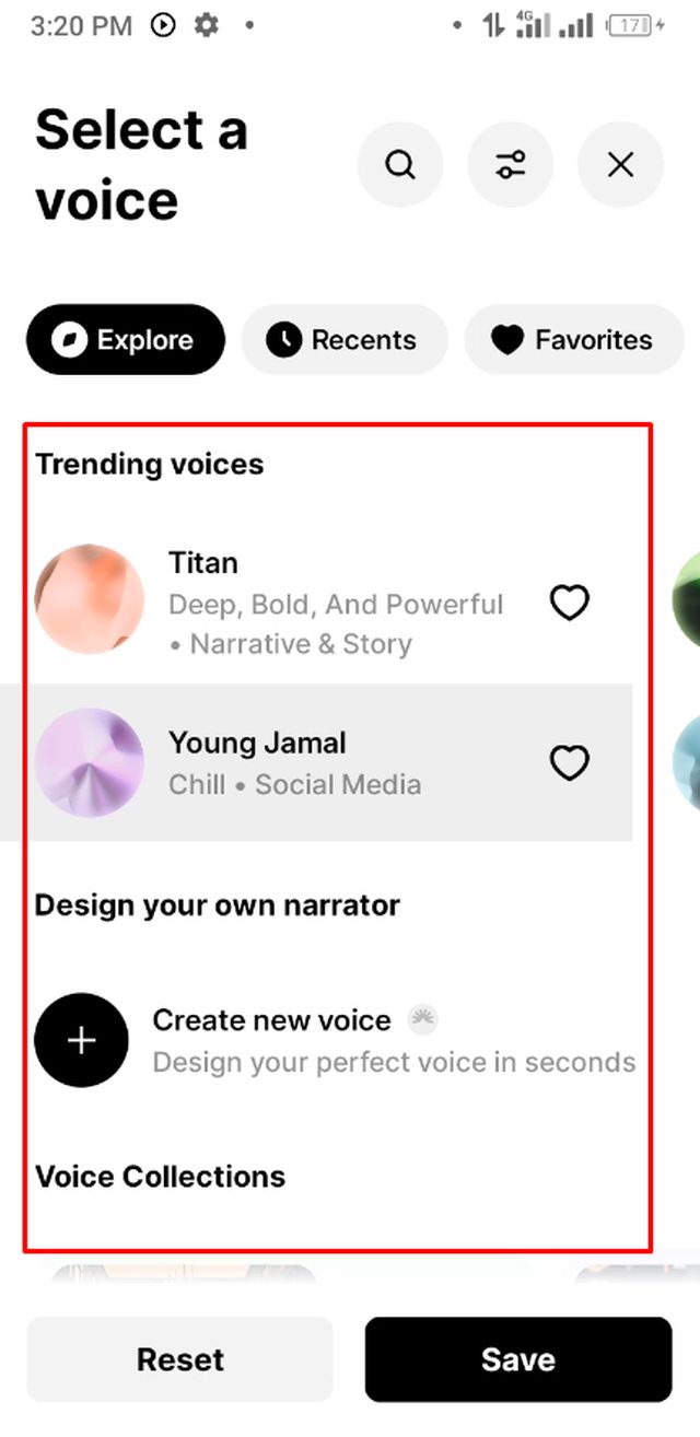 ভয়েস সিলেকশন