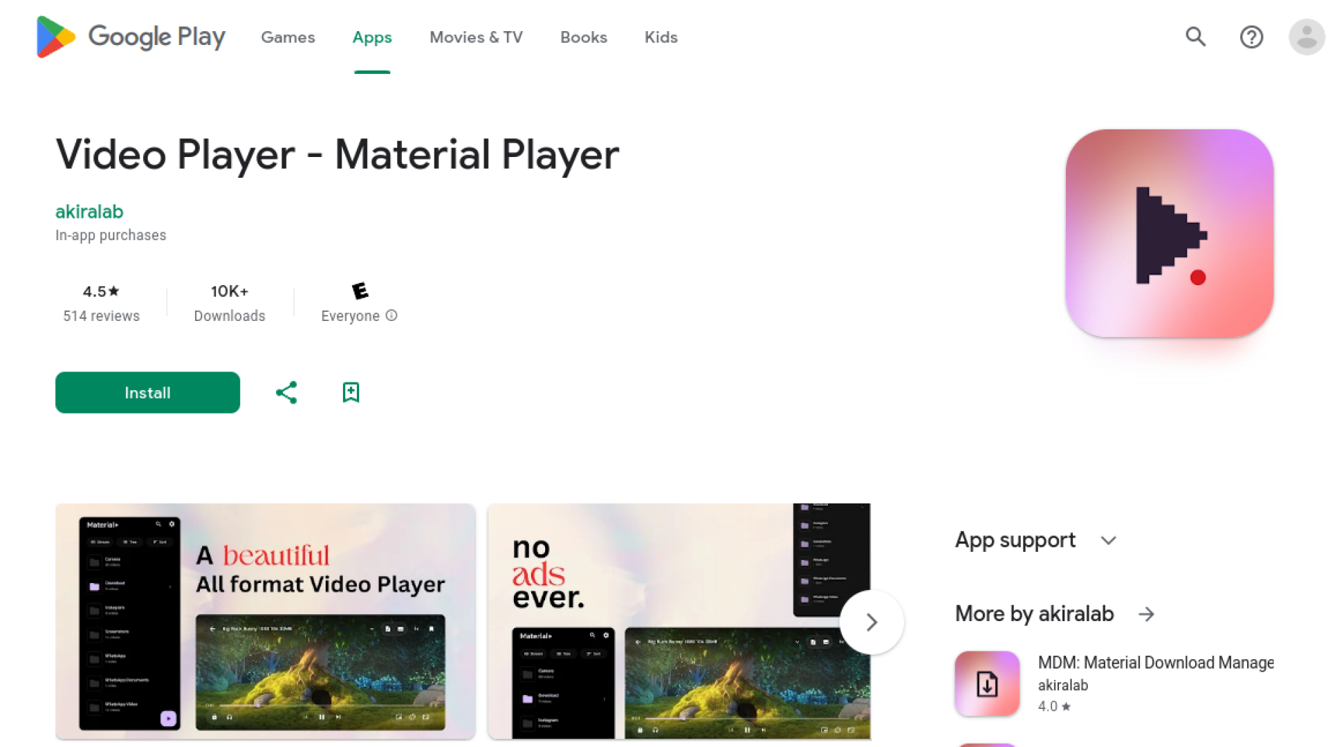 Material Player