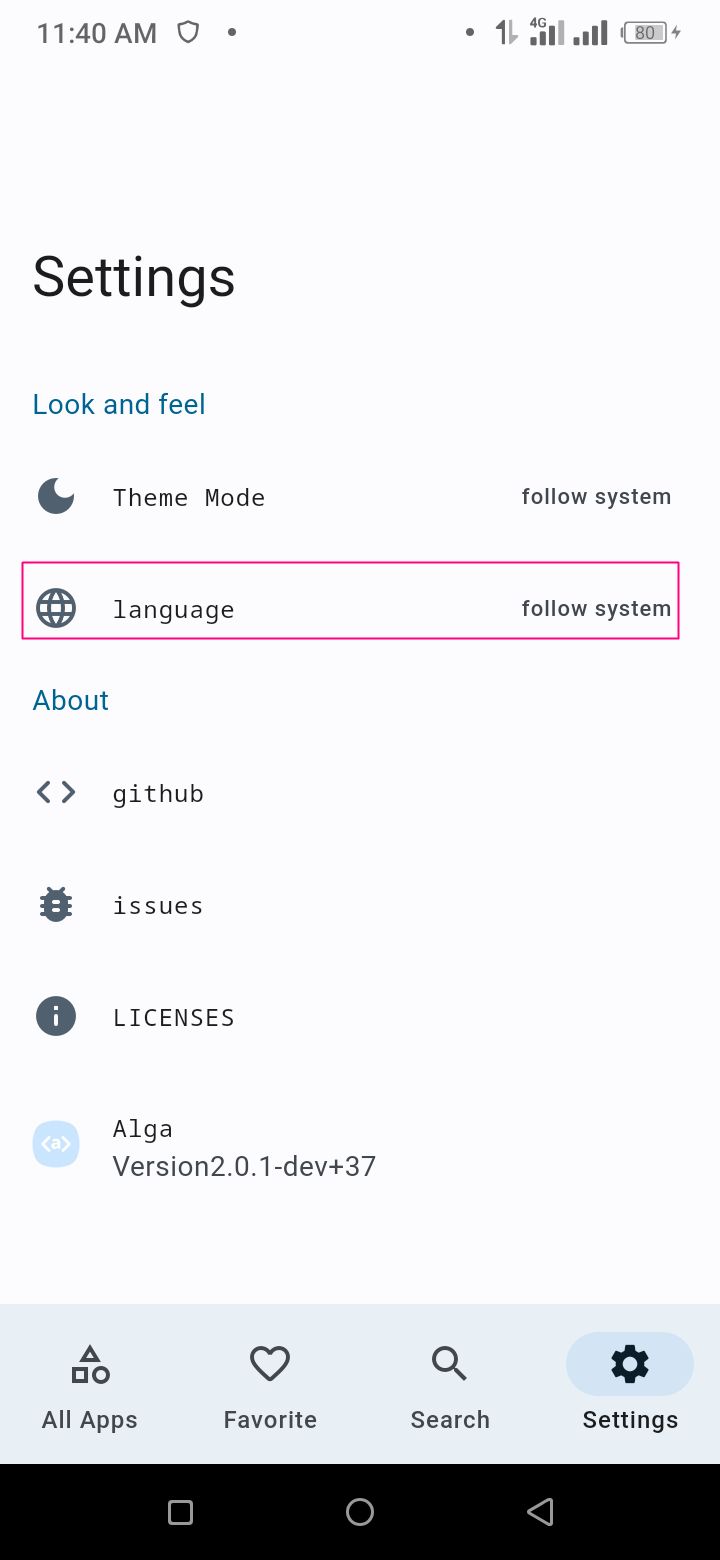 In-App Translation