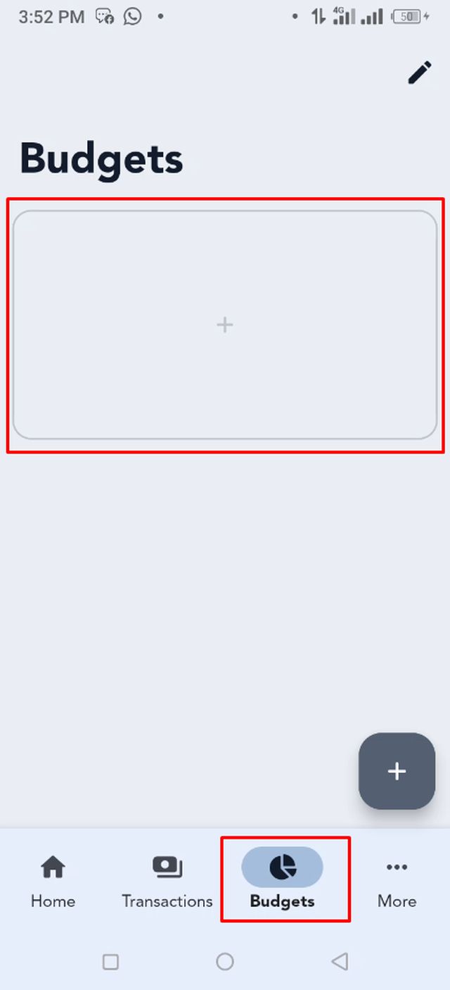 বাজেট অপশনে