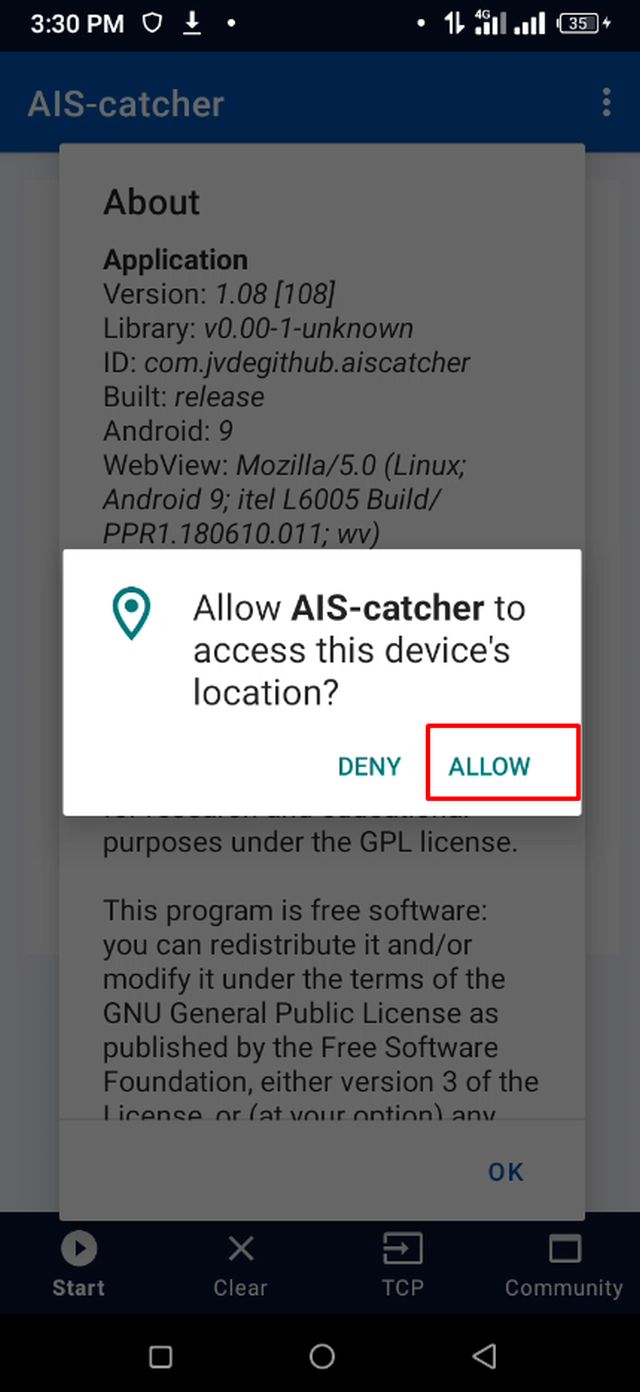 Location Access বা Map Positioning পারমিশন