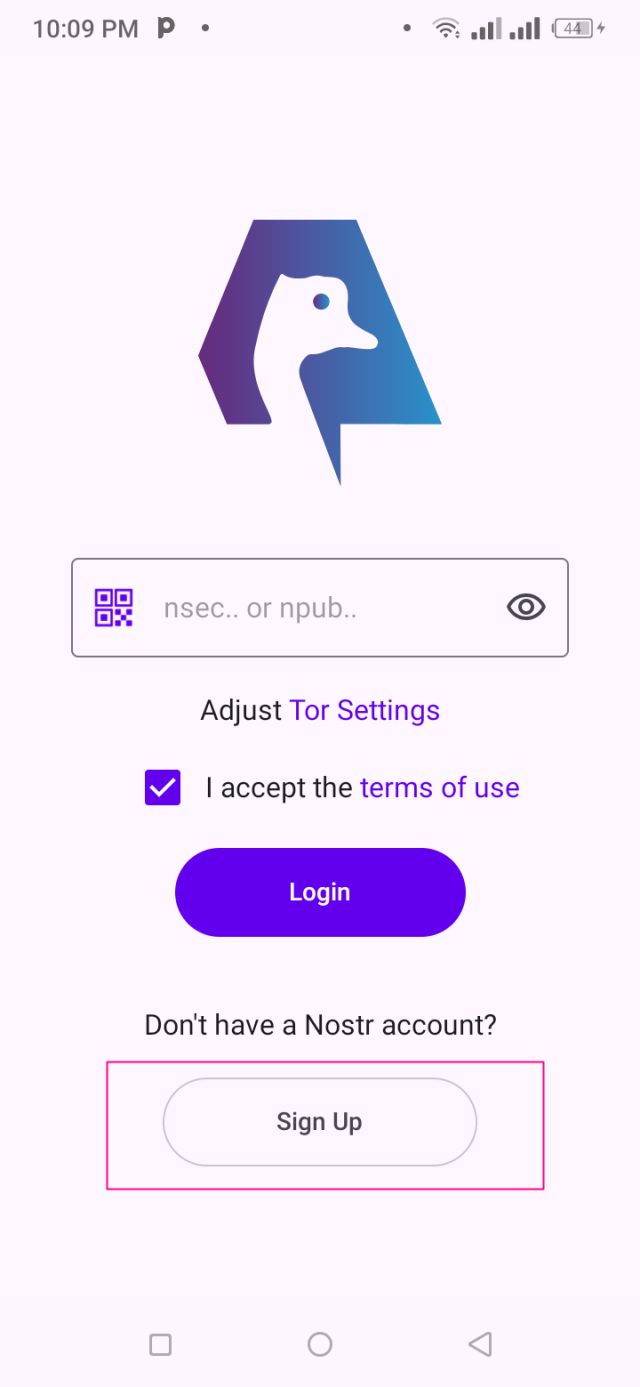 Sign Up