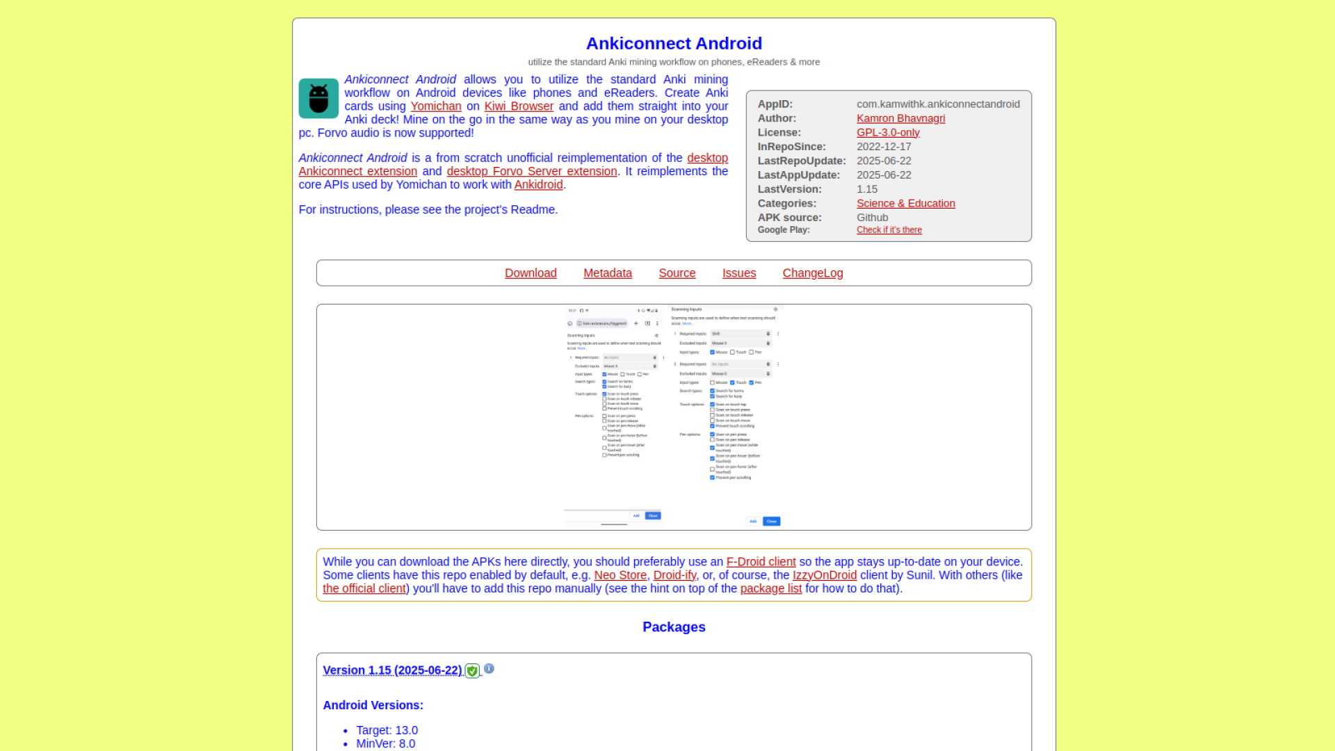 AnkiConnect Android