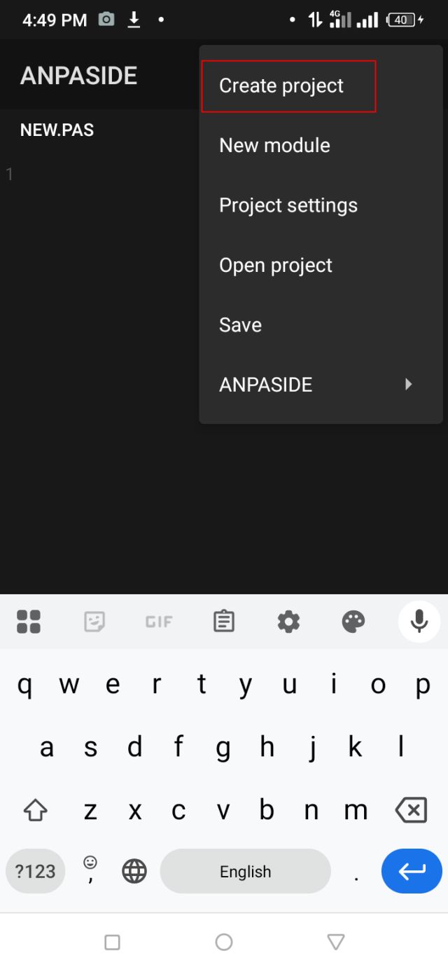 Create Project