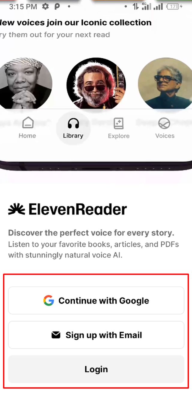 ElevenReader অ্যাপটি ডাউনলোড করে ইন্সটল