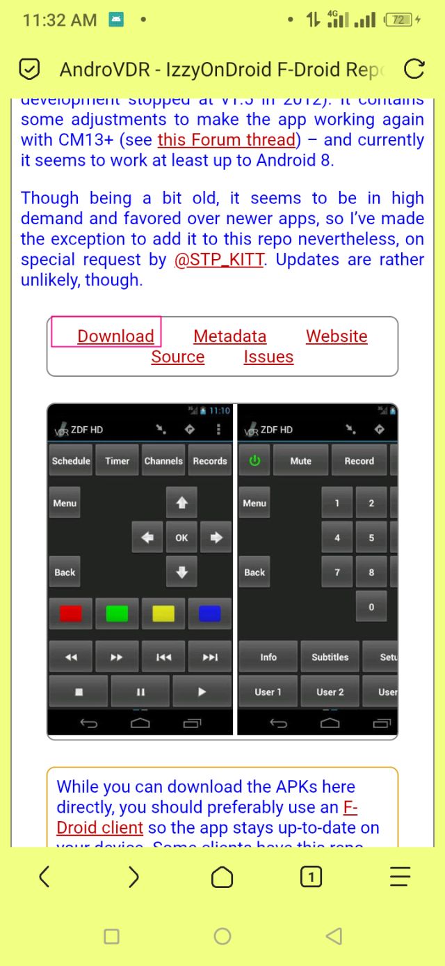 AndroVDR অ্যাপটি ইন্সটল