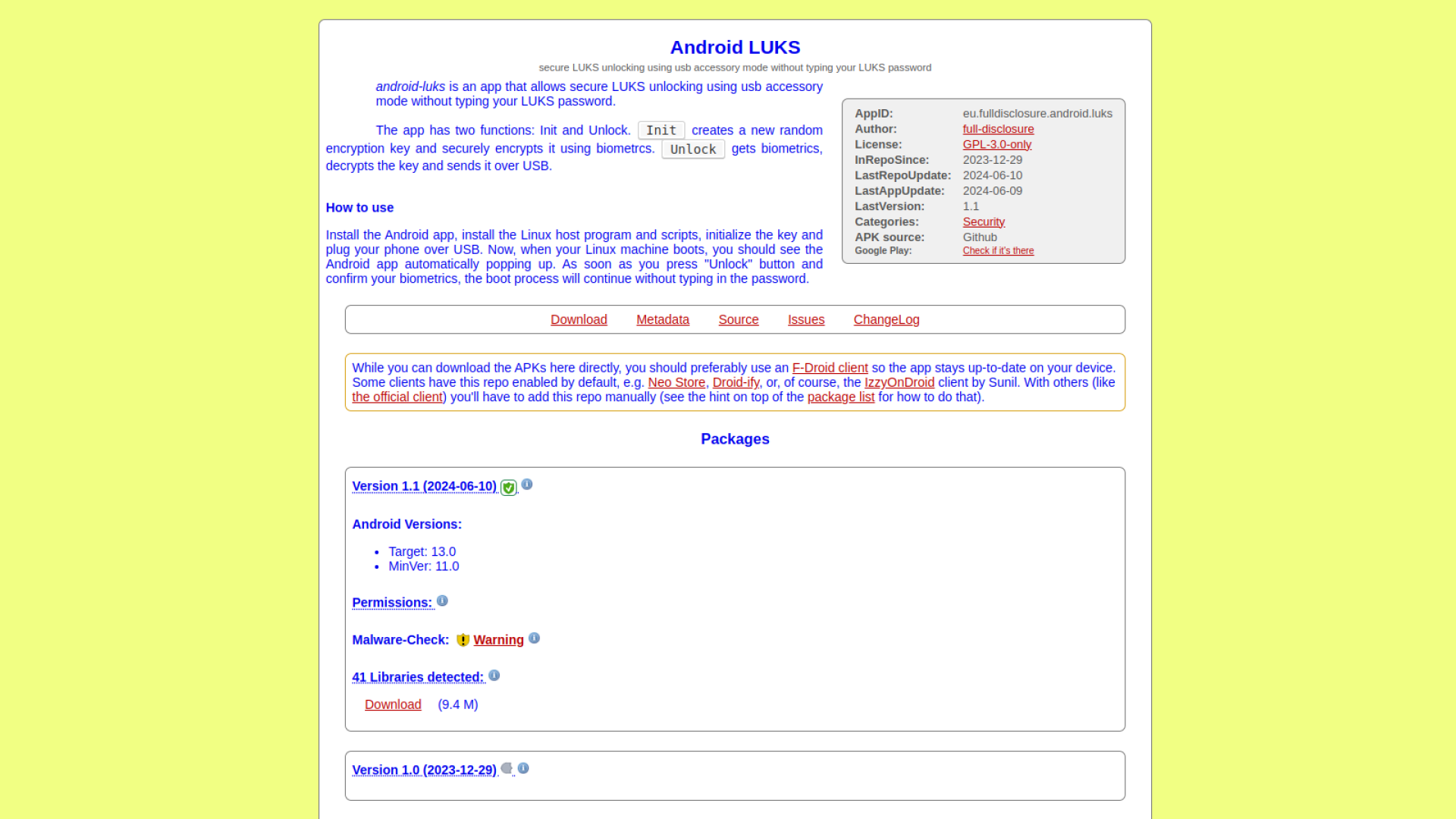 Android LUKS