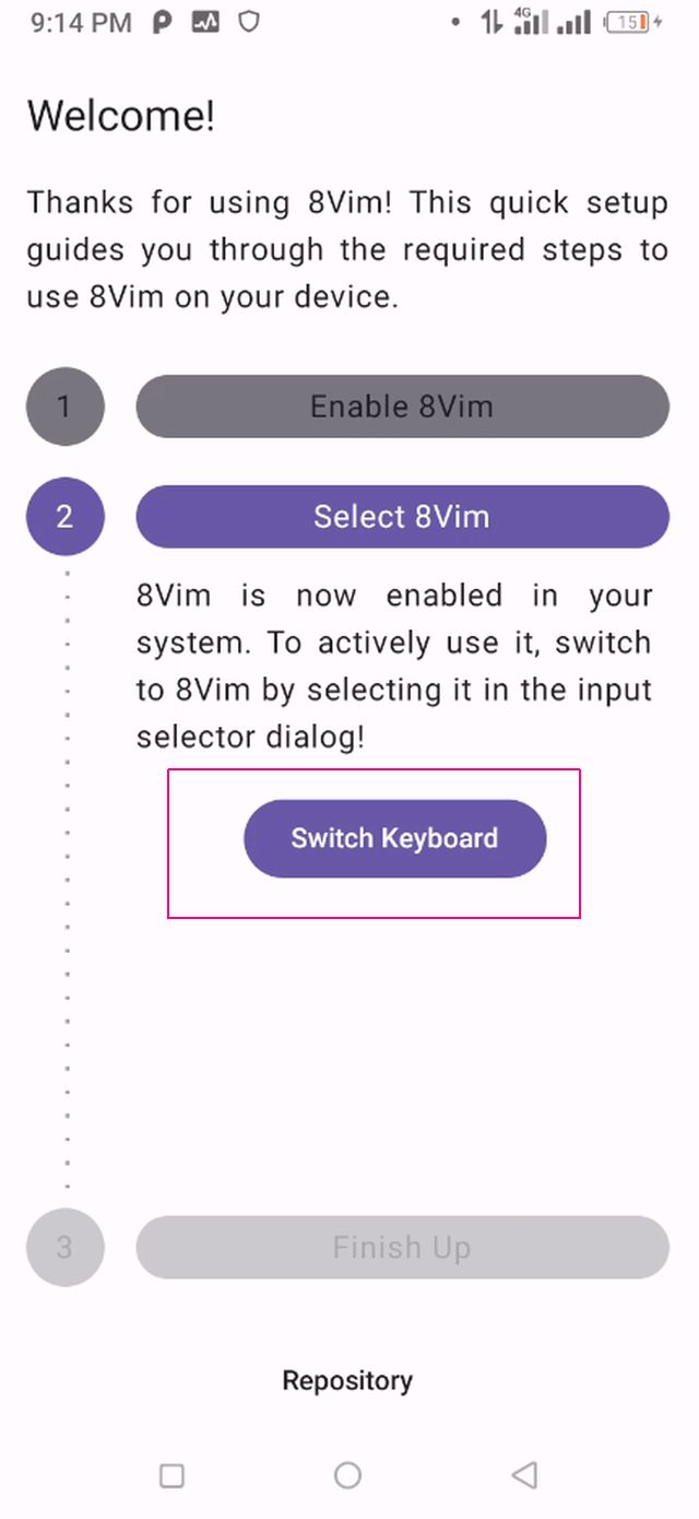কিবোর্ডটি ওপেন