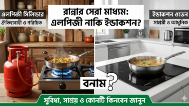 এলপিজি না কি ইন্ডাকশন? সুবিধা ও সাশ্রয়ী রান্নায় কোনটি সেরা ও কেন?