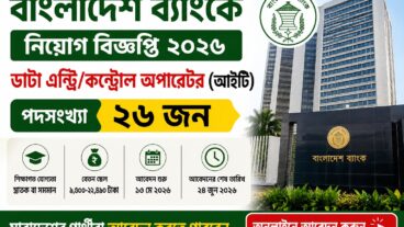 বাংলাদেশ ব্যাংক নিয়োগ বিজ্ঞপ্তি ২০২৬, শূন্য পদ ২৬