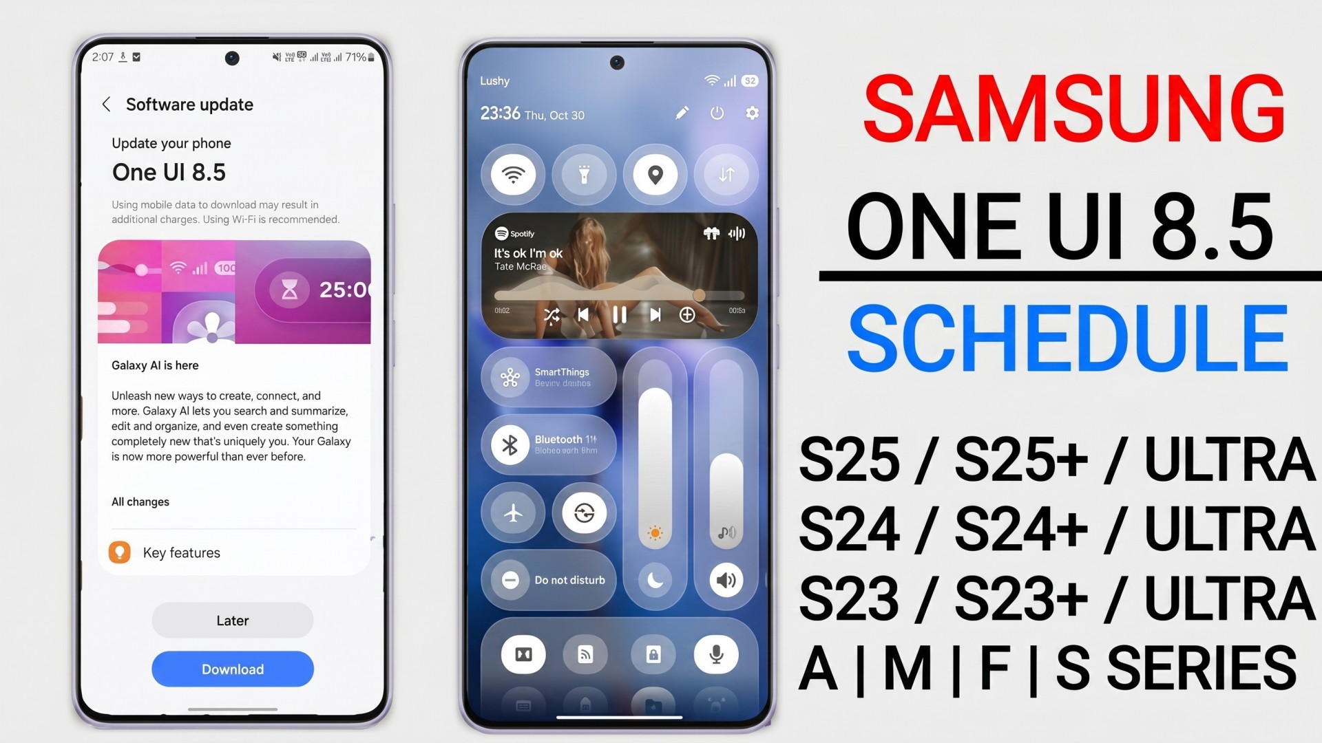 Samsung Galaxy S24 Series এর জন্য বিশ্বজুড়ে রিলিজ হলো One UI 8.5 Update! Android 16 ভিত্তিক Galaxy AI, Smarter Bixby এবং Dual Video Recording ফিচারের ধামাকা!