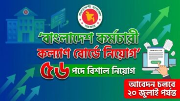 বাংলাদেশ কর্মচারী কল্যাণ বোর্ড নিয়োগ বিজ্ঞপ্তি ২০২৬, শূন্য পদ ৫৬