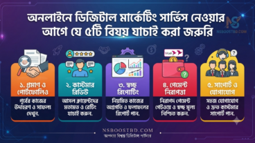 অনলাইনে ডিজিটাল মার্কেটিং সার্ভিস নেওয়ার আগে যে ৫টি বিষয় যাচাই করা জরুরি