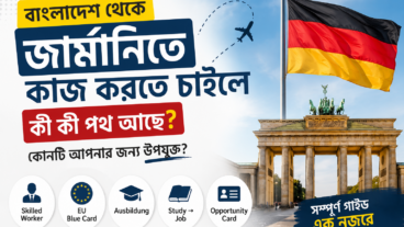 বাংলাদেশ থেকে জার্মানিতে কাজ করতে চাইলে কী কী পথ আছে? কোনটি আপনার জন্য উপযুক্ত?