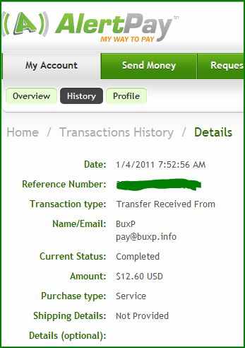 Payment Proof 1