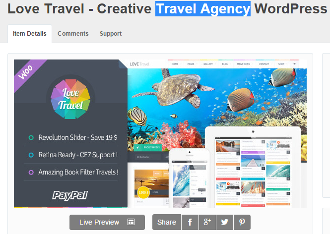 ৫৮$ ডলার এর ট্রাভেল এজেন্সি  ওয়ার্ডপ্রেস থিম  ফ্রি তে  নিয়ে  নিন  এখনি