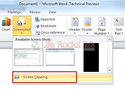 Microsoft Word 2010 দিয়ে  Screenshot নিবেন। জানা থাকলে চেপে যান । না জানা থাকলে মিস করবেন না।