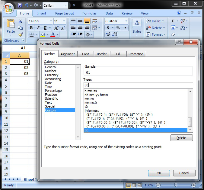 মাইক্রোসফট এক্সেল ০১, ০২, ০৩ লেখার পদ্ধতি