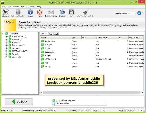 ডিলেট বা ফরম্যাট করা ডাটা নিয়ে নিমিষে নিয়ে আসুন সাজানো ভাবে ,মনে হয় আত্তিক্কা সারপ্রাইজ ।বিস্তারিত পড়ুন ১০০% ভাল লাগবে ।