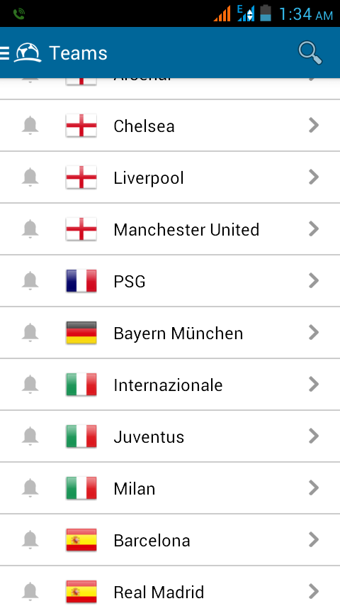 ফুটবল প্রিয়দের জন্যে অসাধারন একটি এ্ন্ড্রয়েড App.