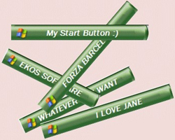 উইন্ডোস XP এর স্টাট্র মেনুর (Start) নামটির জায়গায় আপনার পছন্দের নাম দিন