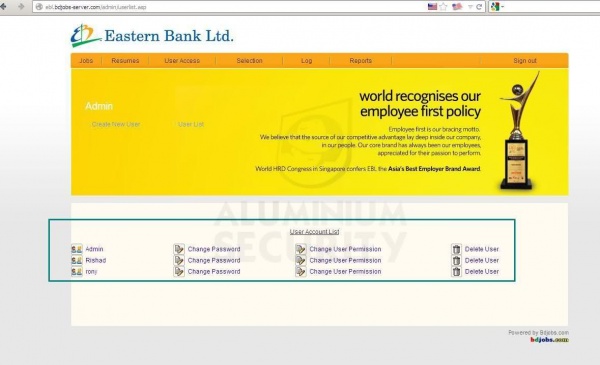 Eastern Bank Ltd. | Security Warning !!!