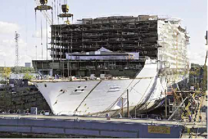 Oasis of the Seas under construction