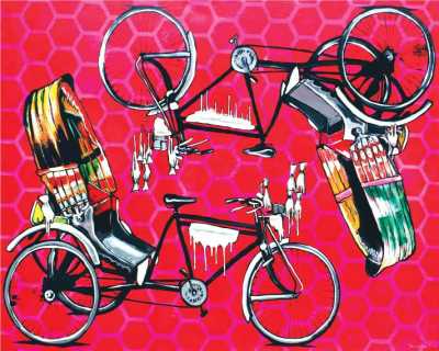 এন্ড্রয়েড দিয়ে রিকশা চালান ঢাকা শহরে