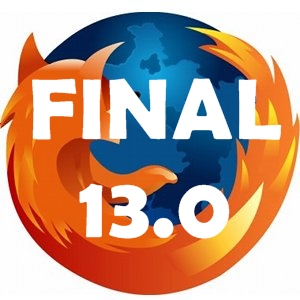 আগে থেকে নিয়ে নিন ফায়ারফক্স ১৩.০ ফাইনাল ভার্সন